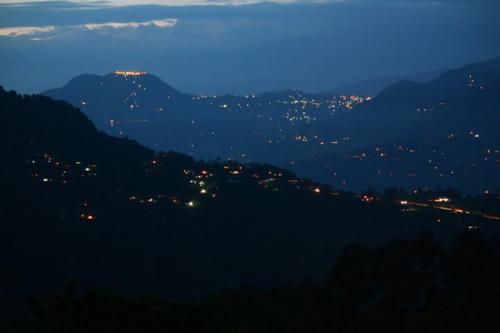 Sikkim Hills at night from Chota Mangwa